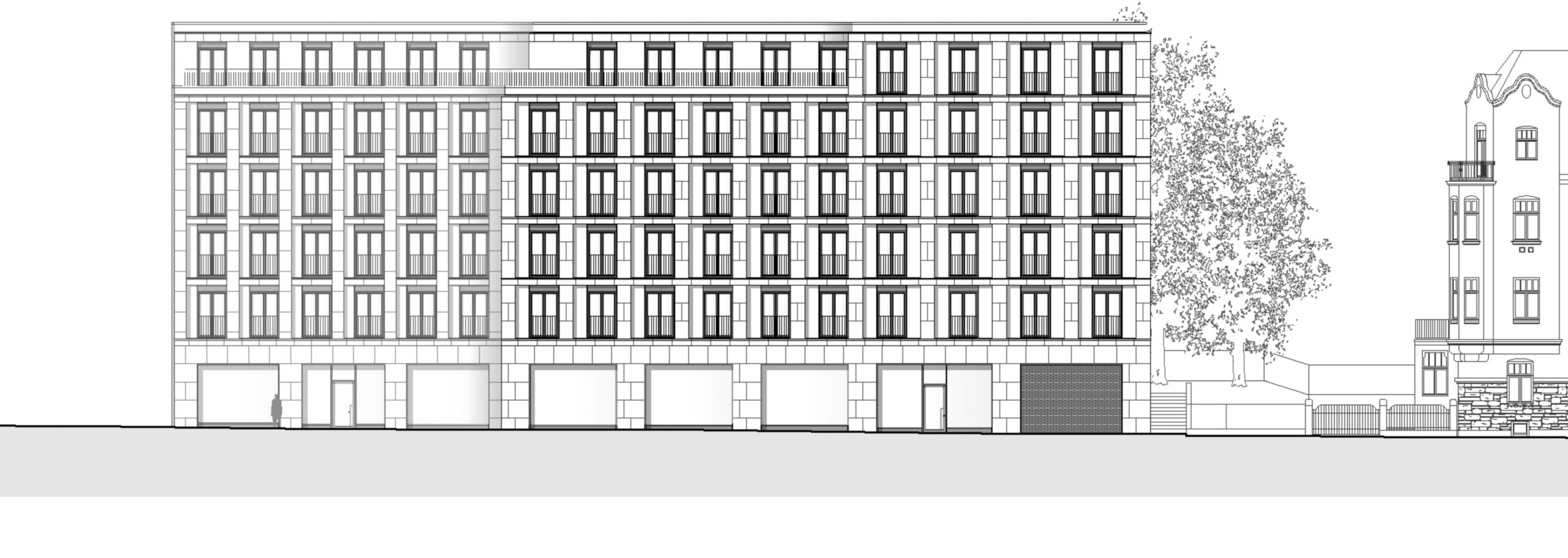 Wohngebäude Nürnberger Straße in Dresden - Ansicht