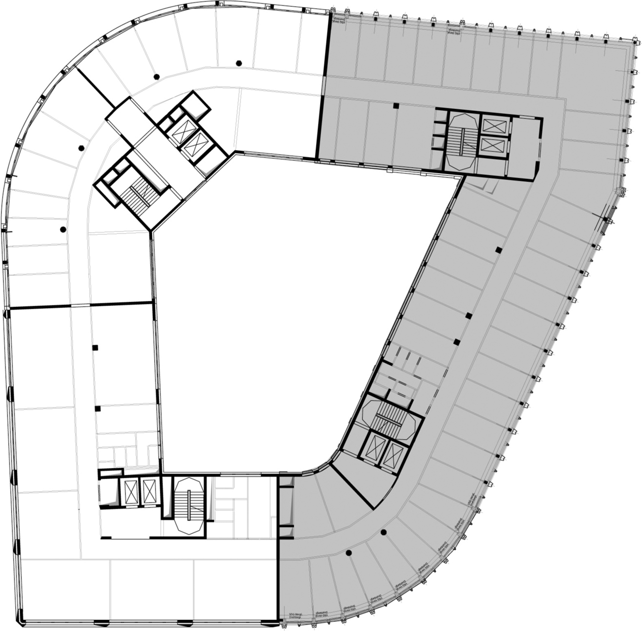 GASAG Berlin, Grundriss 2. Obergeschoss