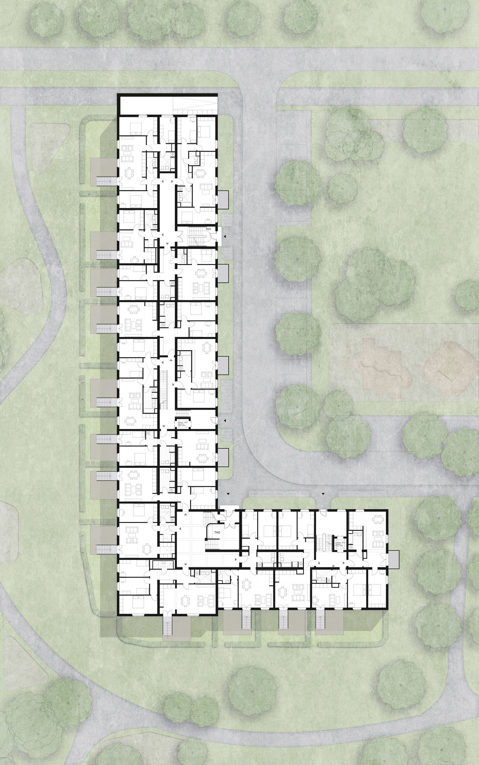 Wohnquartier Lillestad in Potsdam-Krampnitz, Grundriss EG