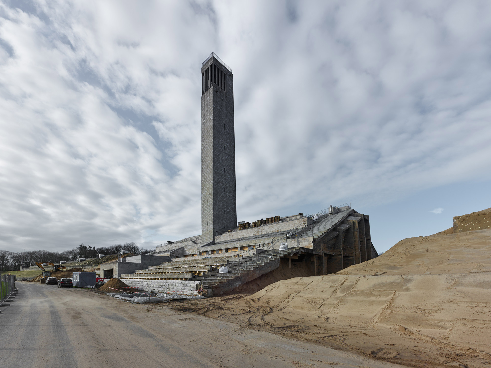 Sportmuseum am Olympiapark in Berlin - Baustelle 2020; Foto: Stefan Müller