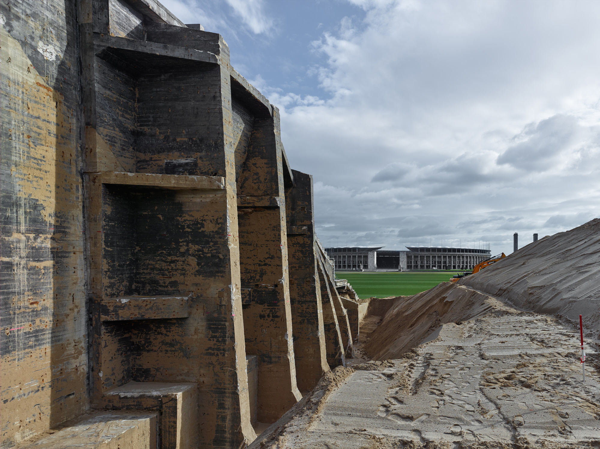 Sportmuseum am Olympiapark in Berlin - Baustelle 2020; Foto: Stefan Müller
