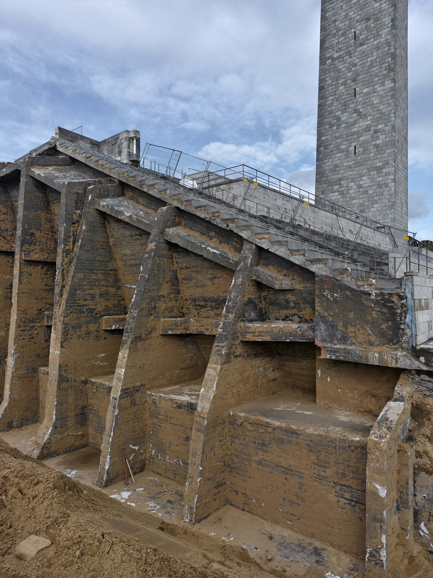Sportmuseum am Olympiapark in Berlin - Baustelle 2020; Foto: Stefan Müller