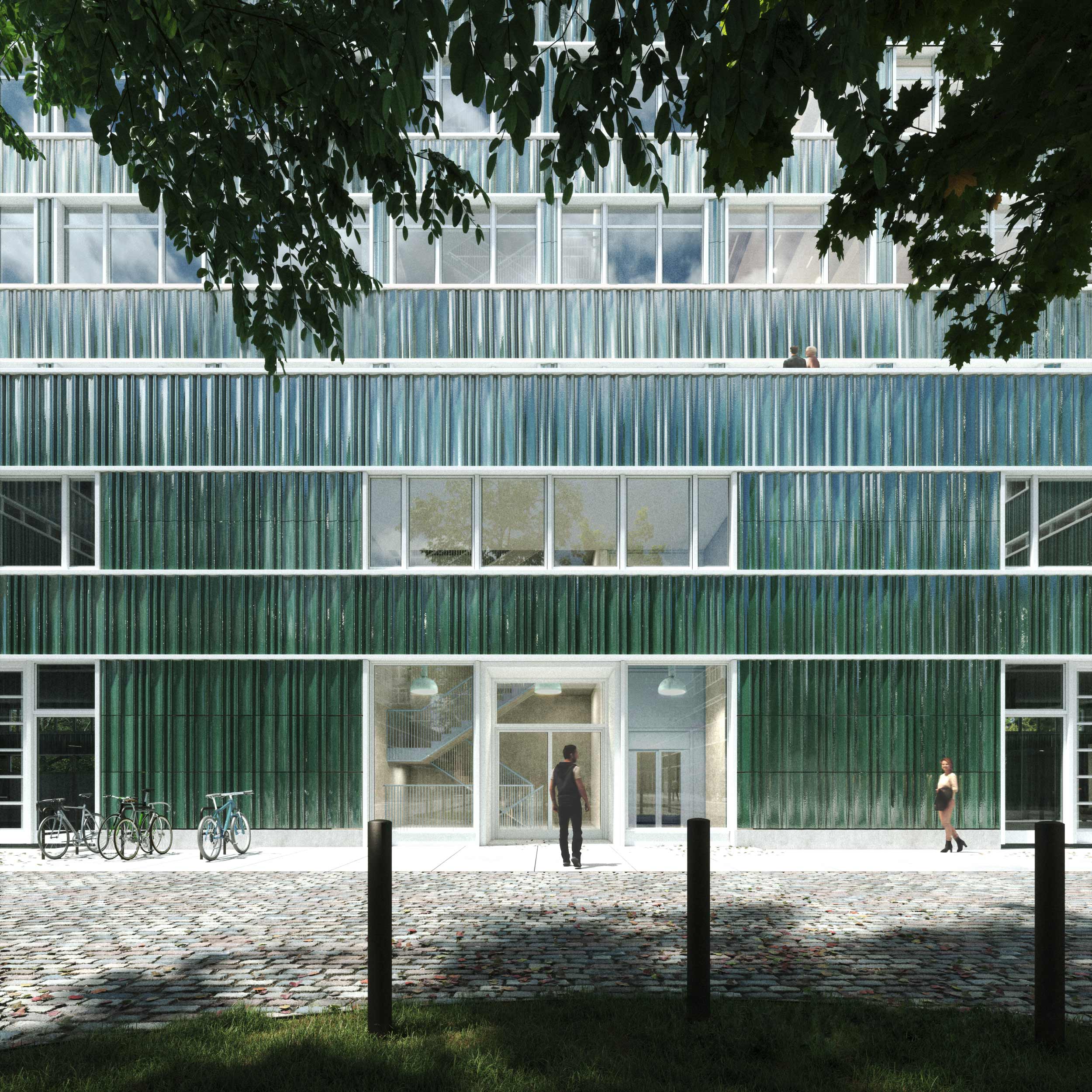 CAMPUS BERLIN DECKS, Fassadendetail