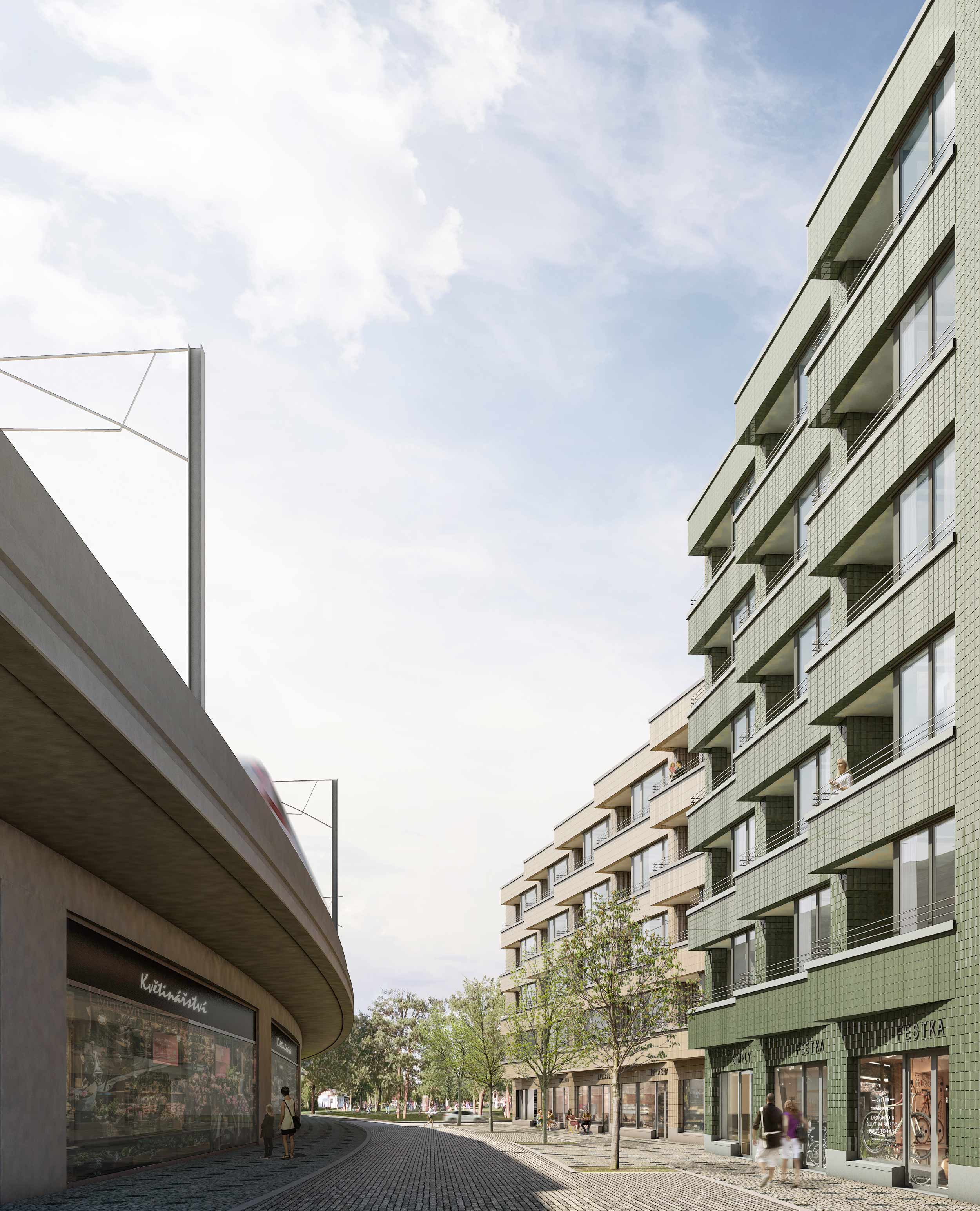 Wohnbebauung Bubenska in Prag