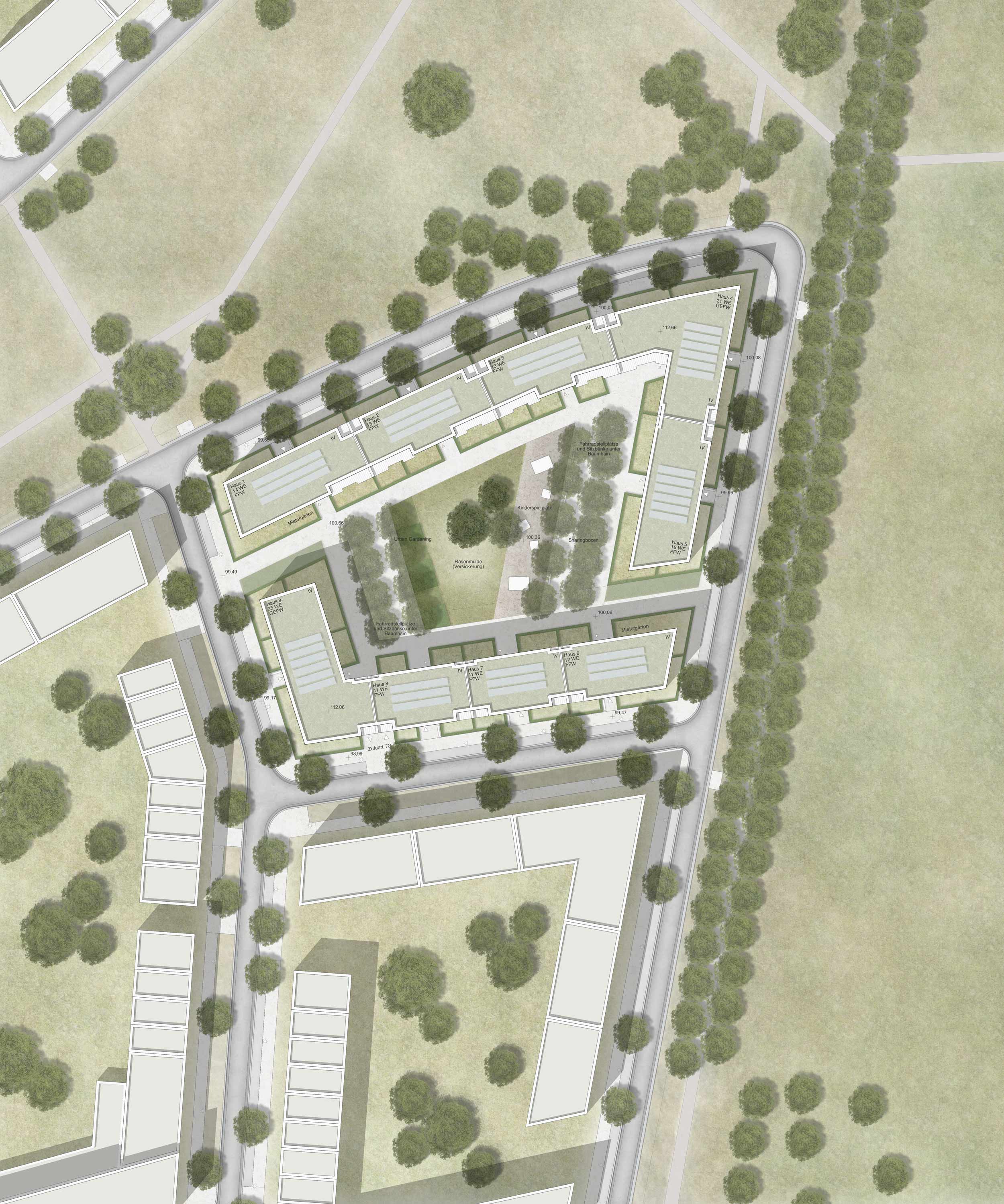 Stadterweiterung Kronsberg Süd in Hannover - Lageplan