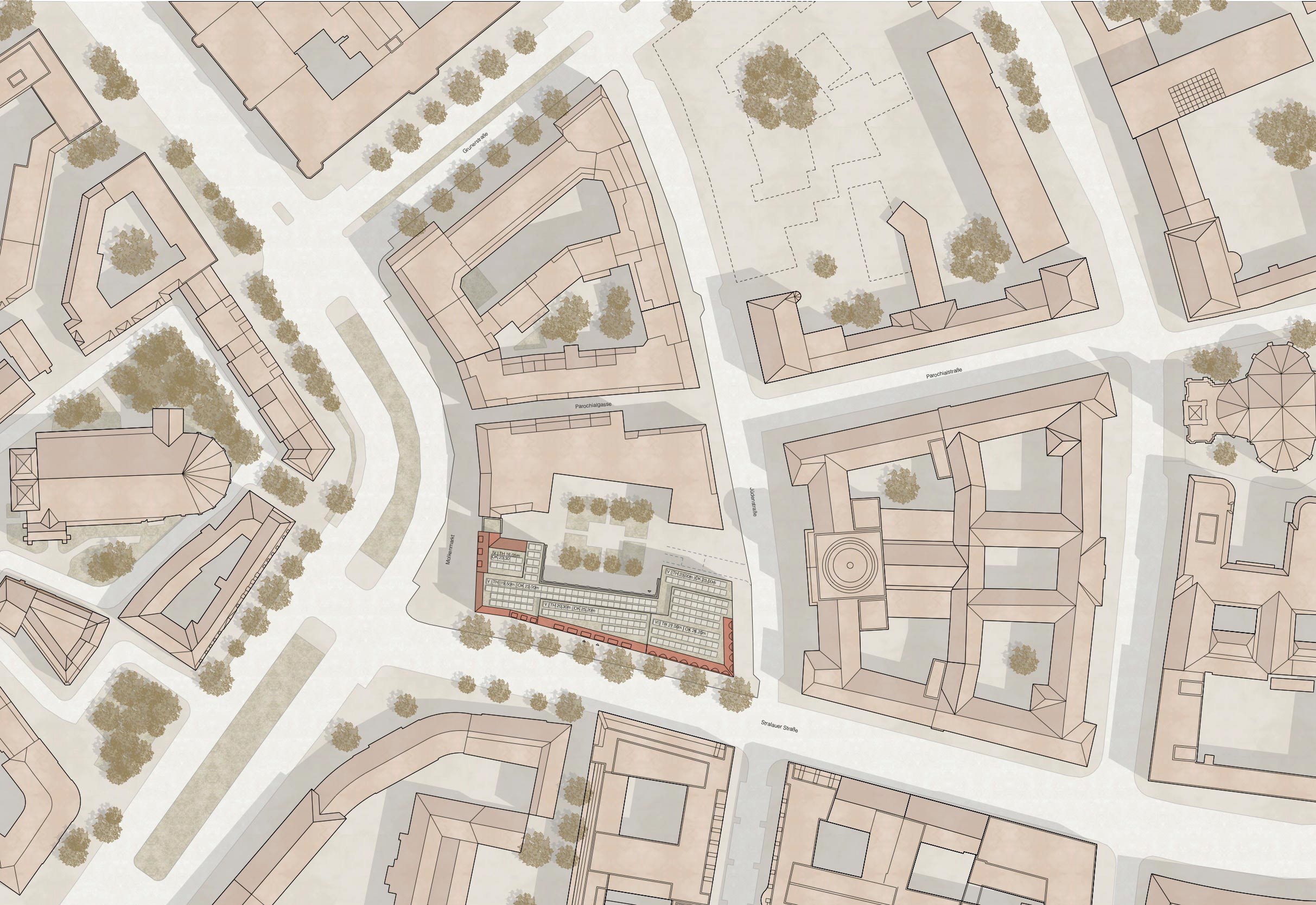 Wettbewerb Am Molkenmarkt Berlin - Lageplan